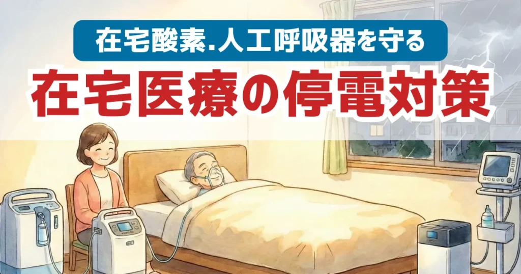 在宅医療家庭の停電対策｜在宅酸素・人工呼吸器を守る家庭用蓄電池という選択を解説！
