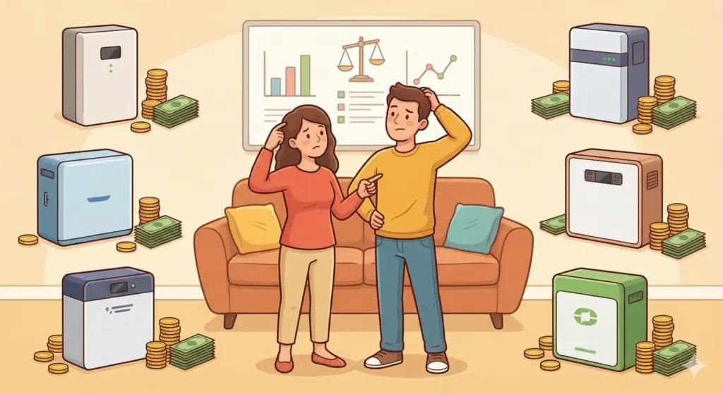 メーカー別｜家庭用蓄電池の価格相場