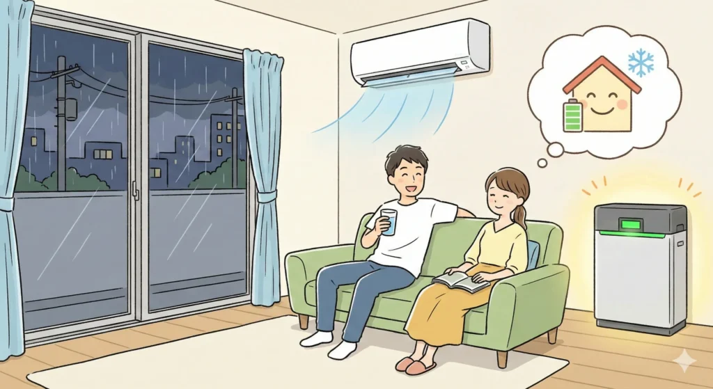 夏の停電でも「冷房を止めない」選択肢