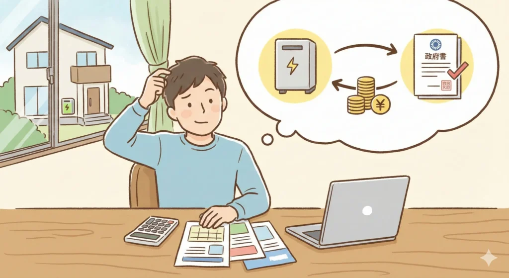 家庭用蓄電池はいくらかかる？費用と補助金の考え方