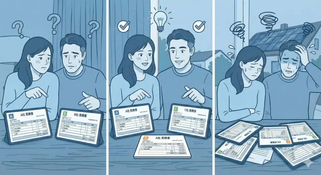 相見積もりの社数でここまで変わる|2社・3社・4社の違い