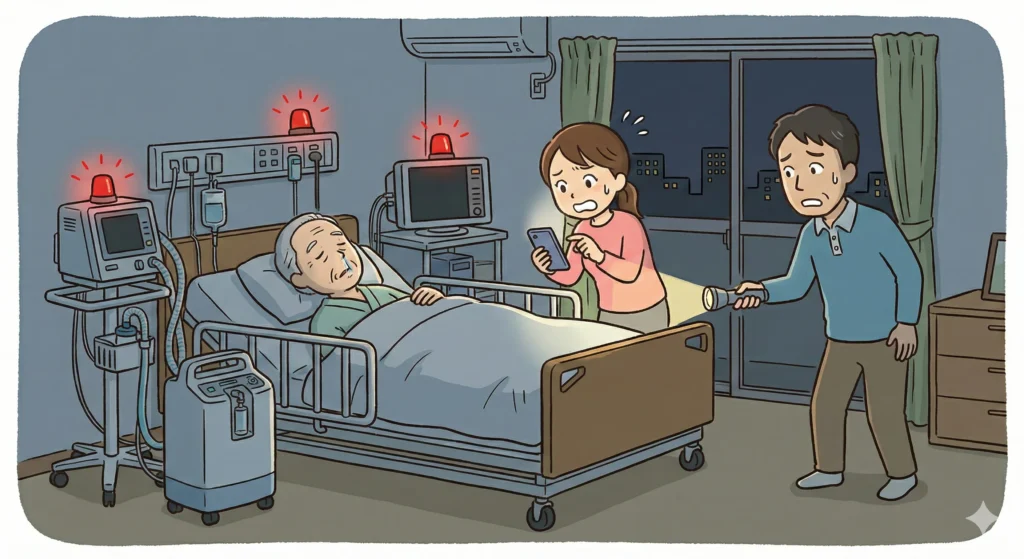 在宅医療中の停電は「想定外」ではない