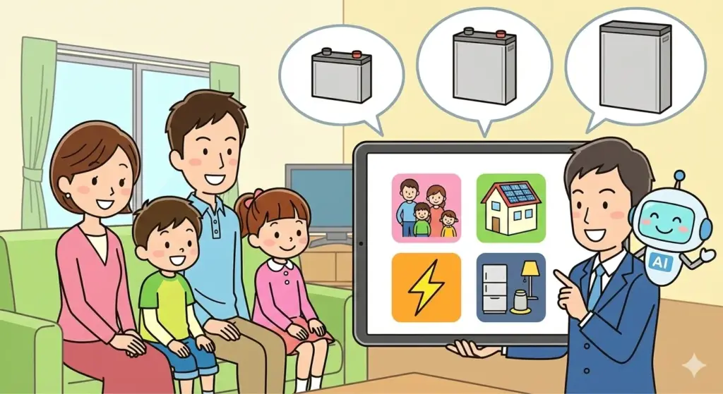 すぐ分かる｜あなたの家に合う蓄電池タイプ診断