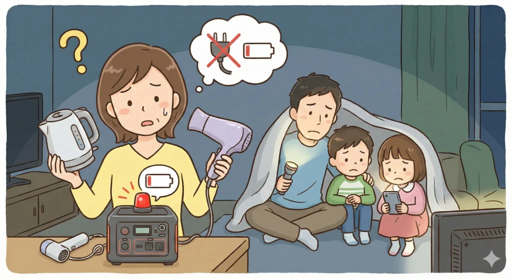 ポータブル蓄電池で後悔しやすい理由