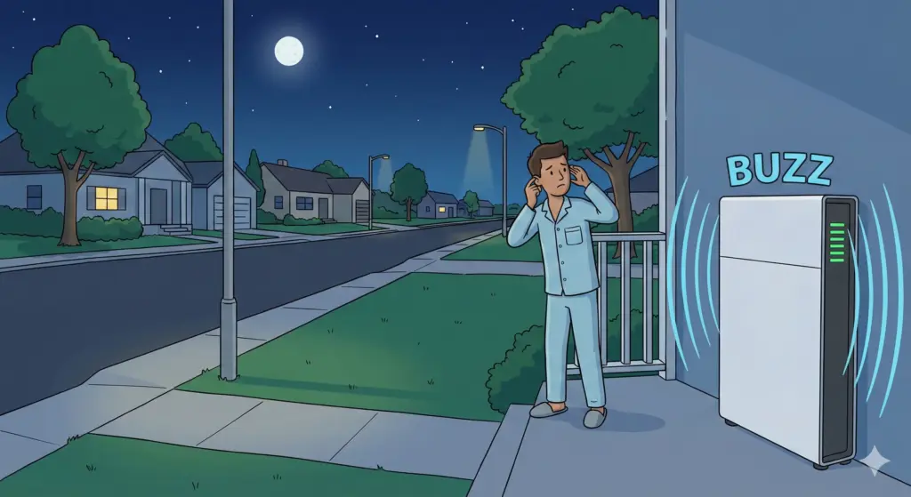 夜間の静寂性が高い地域