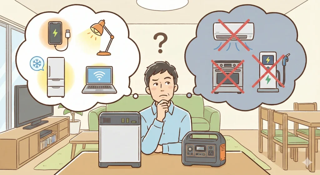 家庭用非常用電源とは？できること・できないこと