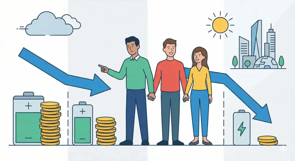 蓄電池の価格推移と今後安くなる可能性