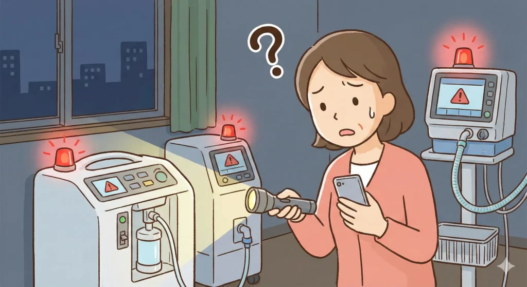 停電すると在宅酸素・人工呼吸器はどうなるのか