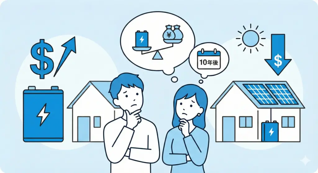 太陽光+蓄電池は本当に高い?単体との違い