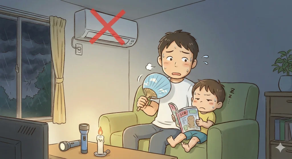 停電中、エアコンはどうなる？使える・使えないの境界線