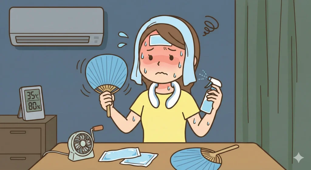 停電時の暑さ対策グッズはどこまで役立つのか